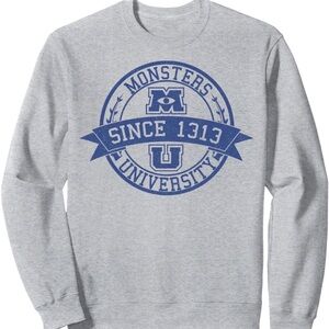 Disney Monsters University Gray Crewneck Sweater
